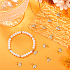Beebeecraft 12Pcs Brass Micro Pave Clear Cubic Zirconia Charms KK-BBC0014-62-4