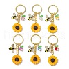 Acrylic Alloy Enamel Keychains KEYC-JKC01166-2