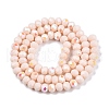 Electroplate Opaque Solid Color Glass Beads Strands EGLA-A044-P6mm-L05-3