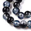 Transparent Crackle Baking Painted Glass Beads Strands X2-DGLA-T003-01A-01-3