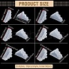 BENECREAT 60Pcs 6 Styles Triangle Plastic Furniture Corner Guards AJEW-BC0007-84B-2