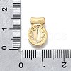 Religion Theme Brass Hammered Pendants KK-V010-09GP-02-3
