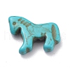 Synthetic Turquoise Gemstone Pendants X-G-B015-02-1