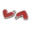 304 Stainless Steel Enamel Pendants STAS-M308-14P-02-2