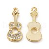 Rack Plating Alloy Rhinestone Pendants ALRI-M006-13G-1