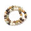 Natural Xiuyan Jade Bead Strands G-P075-39-8mm-4