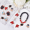 SUNNYCLUE 40Pcs 5 Styles Graduation Season Theme Alloy Enamel Pendants ENAM-SC0005-81-4