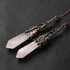 Natural Rose Quartz Dowsing Pendulum Big Pendants G-H285-06R-22-2