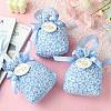 Cloth High Jacquard Flower Sugar Gift Drawstring Bags with Handle ST-CJ0004-01A-6