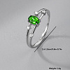 925 Sterling Silver Natural Opal Adjustable Finger Rings LA8882-4