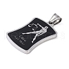 304 Stainless Steel Pendants STAS-O008-01I-2
