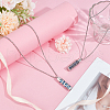 DELORIGIN 2Pcs 2 Styles Anti-Tarnish Stainless Steel Mini Hollow Column Perfume Bottle Necklaces NJEW-DR0001-02B-4
