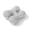 Rack Plating Brass Cubic Zirconia Pendants KK-S378-02P-H-2