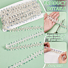 BENECREAT 5 Yards Paillette with Glass Seed Bead Ribbons OCOR-BC0007-67B-4