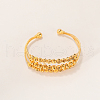 Elegant Multilayer Texture Brass Beads Cuff Bracelets TP3333-3-1