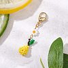 Glass Seed Beaded Fruits Pendant Decorations HJEW-MZ00150-2