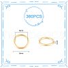 Unicraftale 300Pcs 304 Stainless Steel Open Jump Rings STAS-UN0058-56G-03-3