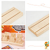 DELORIGIN 1 Set 2-Slot Wooden Earring Display Card Stands EDIS-DR0001-07B-4