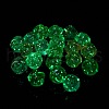 Luminous Transparent Rainbow Iridescent Acrylic Beads LACR-K001-01-4