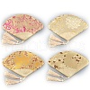 Fan Shaped Brocade Cloth Zipper Bags with Tassel PW-WG5C20D-06-1