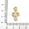 Rack Plating Brass Cubic Zirconia Pendants KK-G451-23G-3