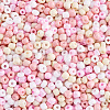 Opaque Glass Round Seed Beads GLAA-TAC0025-07B-06-3
