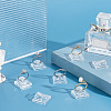 Square Transparent Acrylic Single Ring Display Stands RDIS-WH0016-01A-01-3