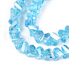 Electroplate Transparent Glass Beads Strands GLAA-N021-4mm-04-3
