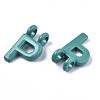 Spray Painted Alloy  2-Loop Link Pendants X-PALLOY-T075-48P-RS-3