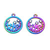 Rainbow Color Alloy Pendants PALLOY-T054-161-2