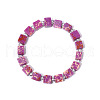 Square Synthetic Imperial Jasper Beaded Bracelets for Women Men DR6998-3-1