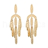 Zinc Alloy Oval Chandelier Earrings EJEW-Z107-03G-01-4