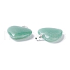 Natural Green Aventurine Pendants X-G-G956-B37-FF-3