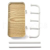 Plastic Jewelry Display Stand with Wood Tray AJEW-Z032-02B-4