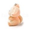 Flocky Opaque Resin Pendants FIND-I044-18A-2