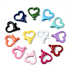 Spray Painted Eco-Friendly Alloy Lobster Claw Clasps PALLOY-YW0001-22-NR-2