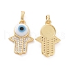 Brass Micro Pave Cubic Zirconia Pendants ZIRC-F136-02G-05-1