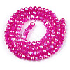 Baking Painted Glass Beads Strands DGLA-A034-J4mm-B11-2