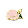 Brass Enamel Pendants KK-U066-05A-G-2
