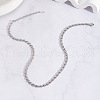 Stainless Steel Chain Necklaces & Bracelets & Anklets Sets for Unisex XN7941-1-2