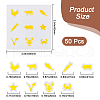 PVC Plastic Self-Adhesive Stickers STIC-WH20002-04B-2
