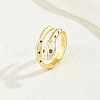 Brass Cubic Zirconia Snake Rings for Women RM7588-1-1