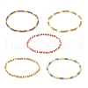 Glass Beaded Stretch Bracelets BJEW-JB09095-1