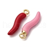 Alloy Enamel Pendants FIND-Z084-02G-2