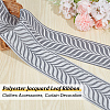 Olycraft 5M Polyester Jacquard Leaf Ribbon OCOR-OC0001-60B-4