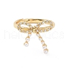 Brass Micro Pave Cubic Zirconia Adjustable Rings RJEW-J017-VC204-2