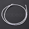 Glass Silk Stain Style Beads Strands GLAA-N047-001B-10-3