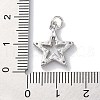 Rack Plating Brass Micro Pave Cubic Zirconia Pendants KK-Z039-23P-3