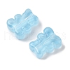 Transparent Spray Paint Glass Beads GLAA-Z011-08H-2
