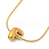 304 Stainless Steel Micro Pave Cubic Zirconia Pendant Necklaces NJEW-H017-01G-F-1
